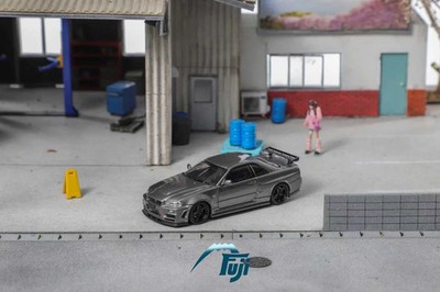 Fuji 1:64 Skyline R34 GT-R Nismo Z Tune Gunpowder Grey