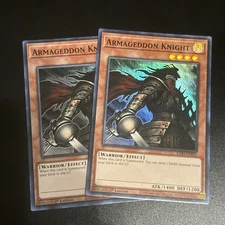 x2 Armageddon Knight (SR) RA03-EN002 Quarter Century Bonanza 1st Edition