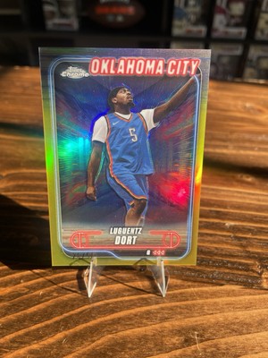 2025 Topps Chrome Luguentz Dort Gold SP /50 Oklahoma City Thunder