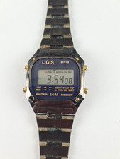 Vintage! Digital Armbanduhr LGS - Lcd Quartz Uhr - 80er Jahre Design