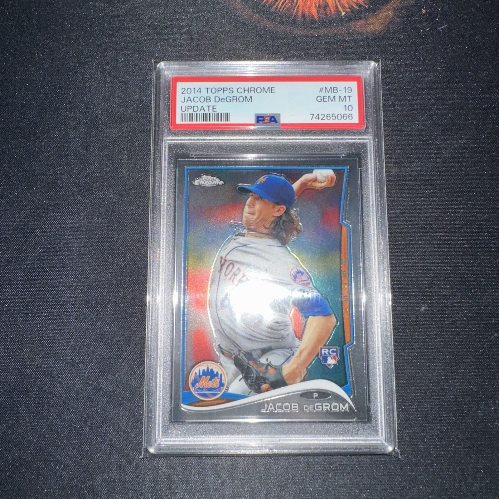 2014 Topps Chrome Update - Jacob deGrom #MB-19 (RC) Mets Rookie PSA 10
