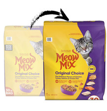 Meow Mix Original Choice Dry Cat Food 30 lb Bag 2 Pack Cat Kibble Bulk