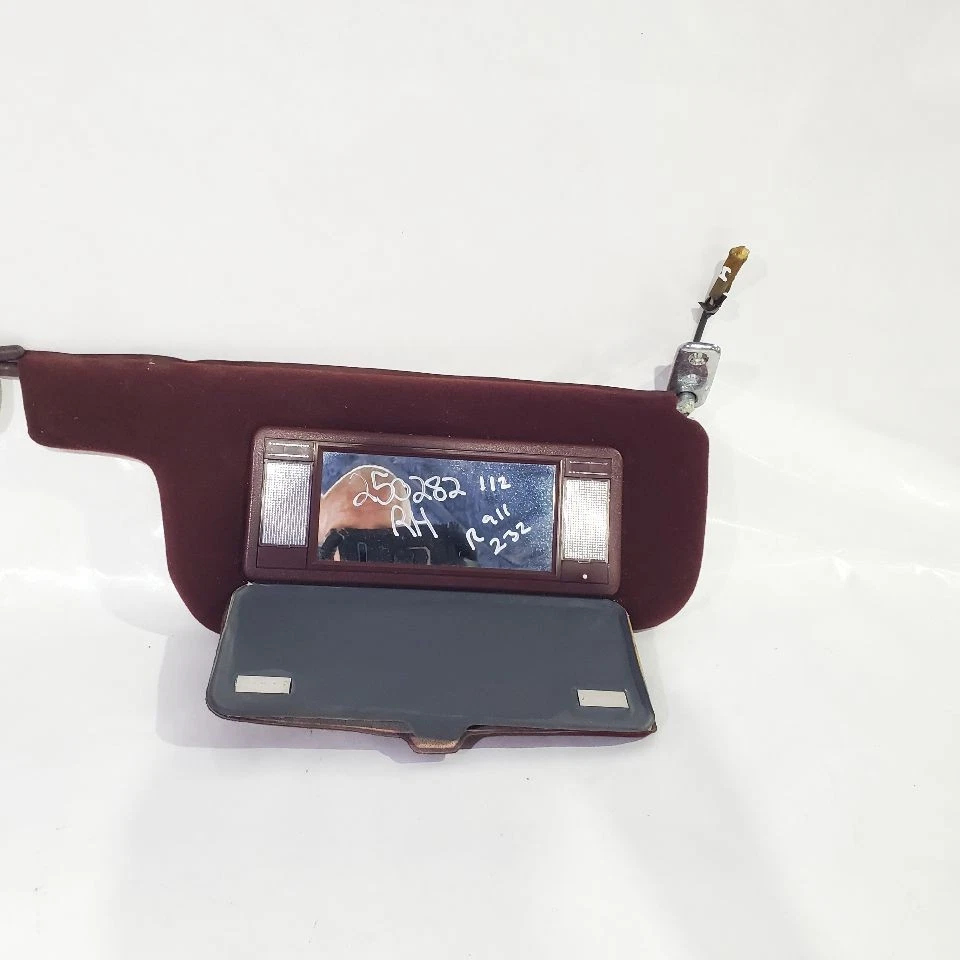 Chrysler Conquest 1987 OEM par de parasoles desgaste en tela en espejo retrovisor Foto 4 de 4