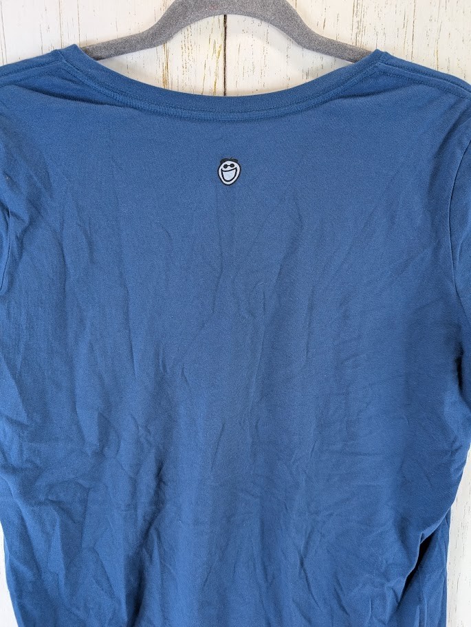 Life Is Good Size Large Classic Fit Seahorse Graphic Blue Short Sleeve Top