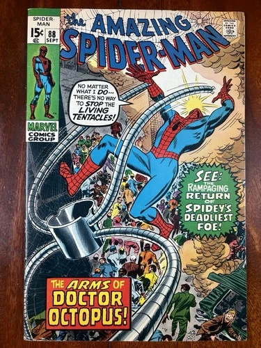 AMAZING SPIDER-MAN #88 SEPT 1970 Marvel Comic "The Arms of Doctor Octopus VG VG+