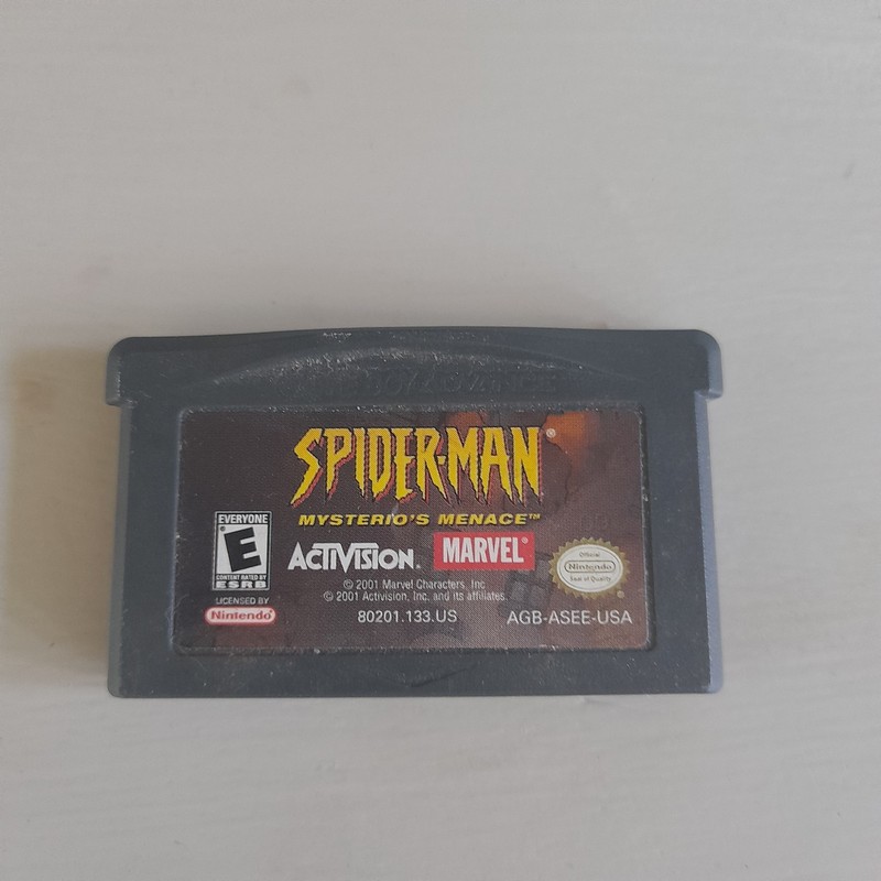 Spider-Man: Mysterio's Menace Nintendo Game Boy Advance Cartridge