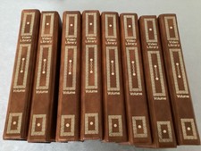 8 x Vintage 80s 90s VHS Cassette Video Library Brown Faux Leather Empty Case Set