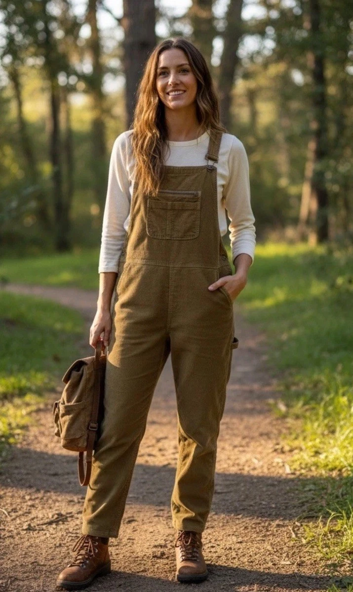 TOAD&CO Scouter Corduroy Overalls Womens Size Small Tan Organic Cotton Outdoors
