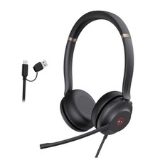 UH37 USB Headset with Noise Cancelling Mic Wired Dual-Ear Teams UH37 USB-C/A