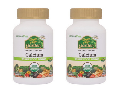Nature's Plus Source of Life Garden Organic Calcium 250 mg 120 vcaps (2 PACK)