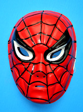 1972  BEN COOPER SPIDER-MAN HALLOWEEN COSTUME MASK * NEW WITH TAG * MARVELMANIA