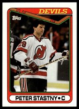 1990-91 Topps Peter Stastny New Jersey Devils #334