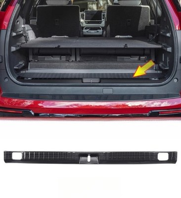 For 2023-2025 Toyota Sequoia Black Titanium Rear Bumper Built-in Sill Plate Trim