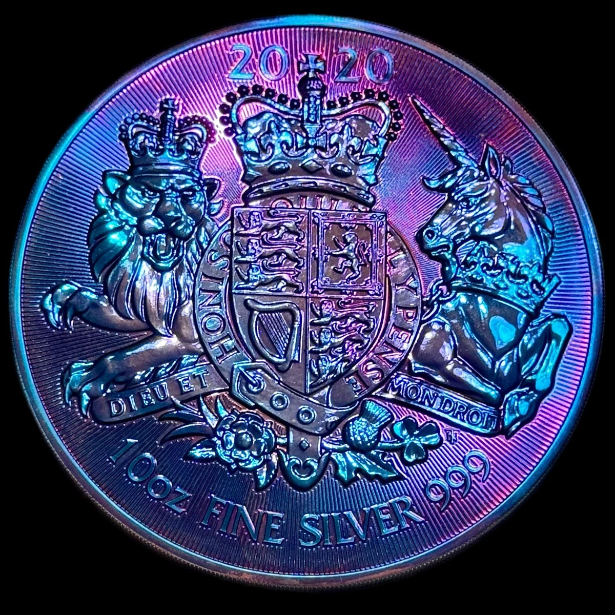 UK Queen's Beast Silver Bullion Coins 10 oz Precious Metal Content