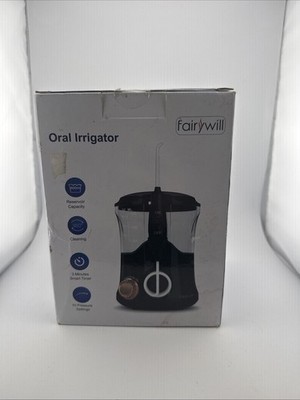Fairywill Water Flosser FC169 Black, 360° Cleaning, 10 Pressure Settings