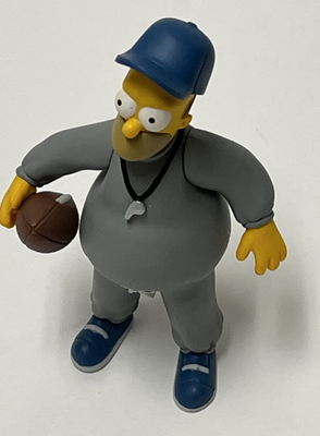 #ad Homer Simpson Football Coach Figurine with Football amp; Removable Cap 04 $11.99