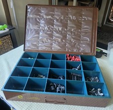VINTAGE LAWSON PRODUCTS BROWN ALL METAL DRAWER STORAGE w HARDWARE