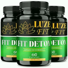 (3 Pack) Luze Fit Detox Pills, LuzeFit Fit Detox Formula for Natural Weight Loss