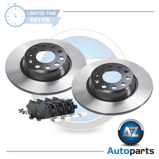 For VW - Passat B6 3C2 3C5 2005-2009 Rear 282mm Solid Brake Discs and Pads