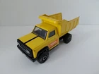 Vintage Steel Toy TONKA Corp Yellow Dump Truck USA Orange Decals Nostalgic Play