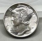 1929-P Mercury Silver Dime Choice BU