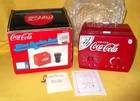 VINTAGE COCA-COLA MINI COOLER AM/FM RADIO