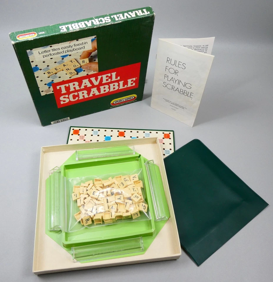 Spear's Games Travel Scrabble Board Game 1980s - (8+) - Complete - VGC - Image 3 of 4