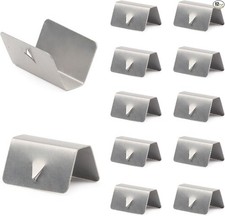 12 PCS Car Windshield Water Retaining Strip Clip, One-Piece Stainless Steel Wind
