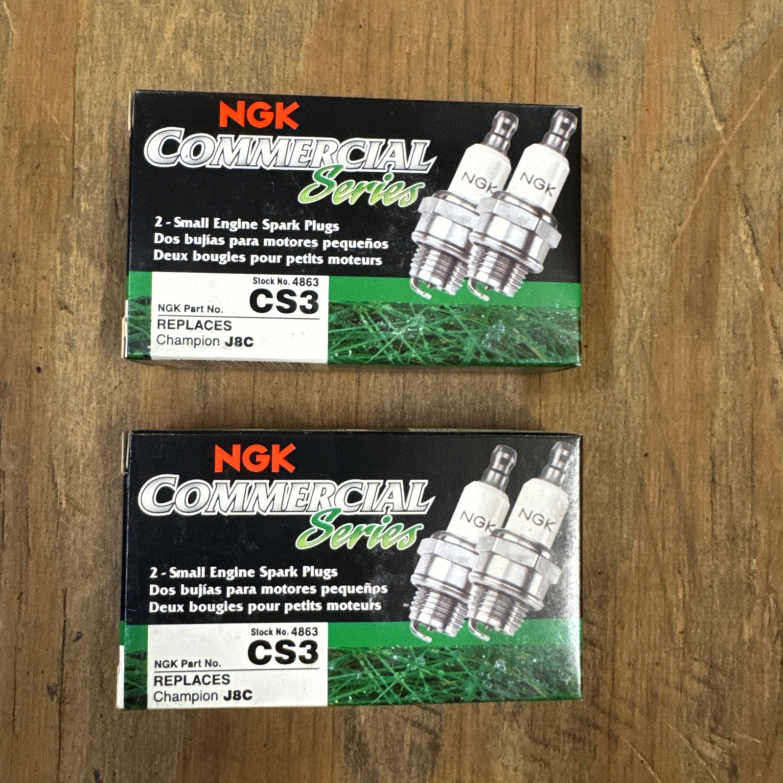 SET OF 4 NGK COMMERCIAL SERIES SPARK PLUGS 4863 CS3 BRAND NEW FREE SHIPPING 