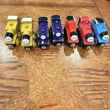 Thomas The Train Lot Of 7 Wooden Thomas Culdee Skarloey Stepney Vintage 90s FLAW
