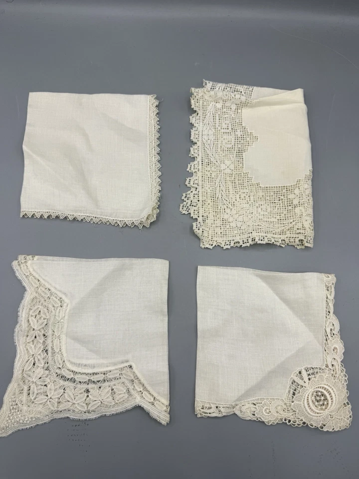 Lote Mixto De Colección De 21 Pañuelos Damas Floral Encaje Bordados Pañuelos Foto 2 de 4