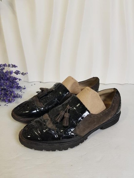 Women Brunate Loafers Black Leather 39.5