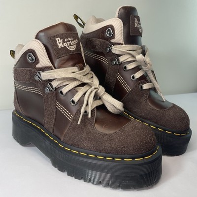 Dr. Martens Zuma Hiker Women's Size 8 Leather And Suede Winter Boots Brown NEW