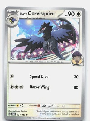 Hop's Corvisquire SV09: Journey Together #134/159 Pokemon TCG NM