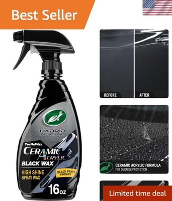 Hybrid Solutions Ceramic Acrylic Black Car Wax Spray, Restores Apperance of B...