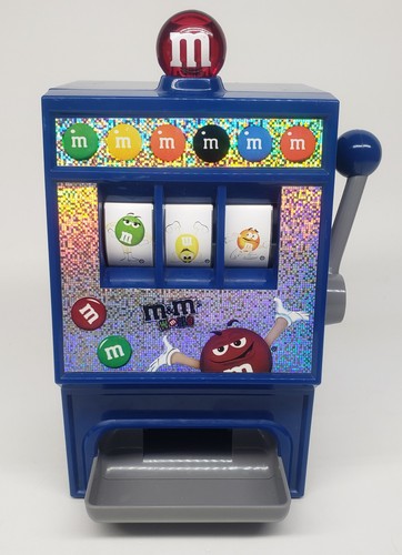 Vintage M&M's World Slot Machine Candy Dispenser - Working Lights and Sounds