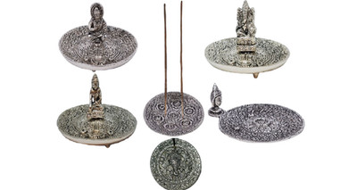 7 Chakra Glückssymbole Räuchergefäß 11 cm Spirituelle Meditation Deko