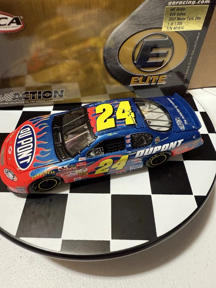 RARO* Jeff Gordon ELITE #24 DuPont 2003 1/32 Nascar Diecast - Imagem 4 de 4