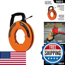 Klein Tools 50375 75-Foot Fish Tape, Hi-Flex Polyester, Electrical Wire Pulling
