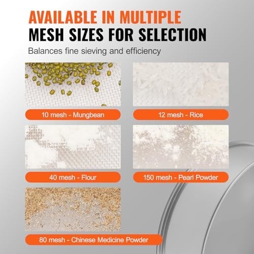 Fine Mesh Flour Sieve 150 Mesh Sifter - 304 Stainless Steel Strainer for Baking, - Picture 6 of 8