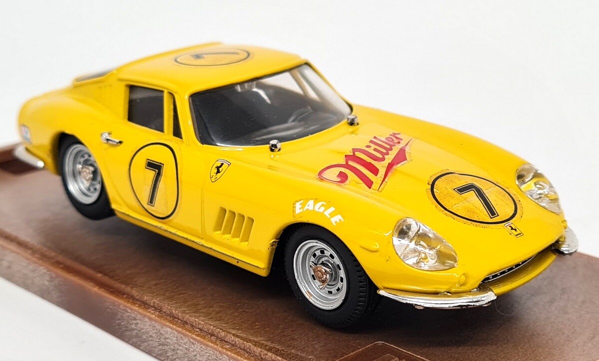 ミニカー 1/43 Model BOX Ferrari275GTB/4 COUPE1966 Box 1/43 - Ferrari 275 GTB/4 Miller Yellow #7 Diecast Scale Model