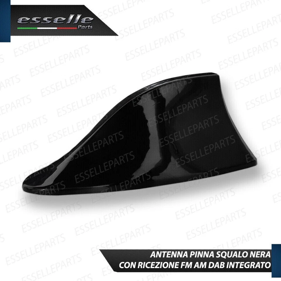 ANTENNA PINNA SQUALO NERA LUCIDA PER ALFA ROMEO GIULIETTA VERA RICEZIONE RADIO - Immagine 4 di 4