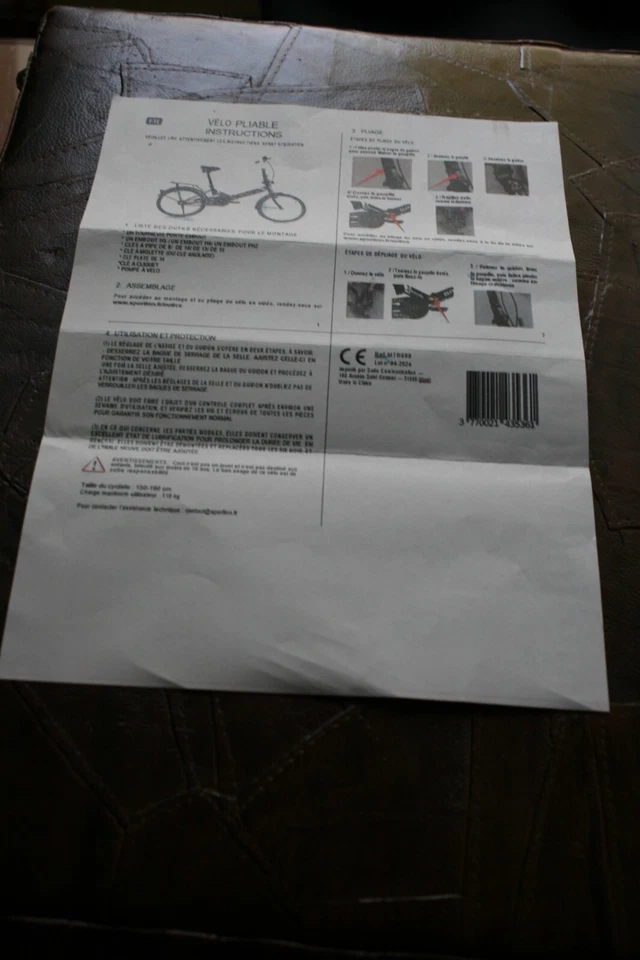 Vélo pliable Sportinn - Photo 1/4