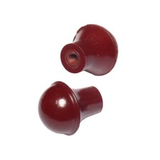 2pc 13/16 Diameter Red Plastic Push/Pull Knob 8-32 Thread