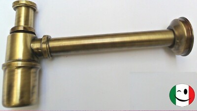 Fontana Giardino SIFONE A "bottiglia" OTTONE CROMATO D. 1"1/4x32 LUXOR - Emmeffeci Lavello Da Esterno - Foto 9