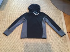 Obermeyer Teen Boy's Black  Gray Asher Fleece Hoodie Size XL