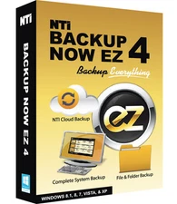 NTI Backup Now EZ 4, Backup & Recovery for Win 10, 8, 7, Vista or XP - DOWNLOAD