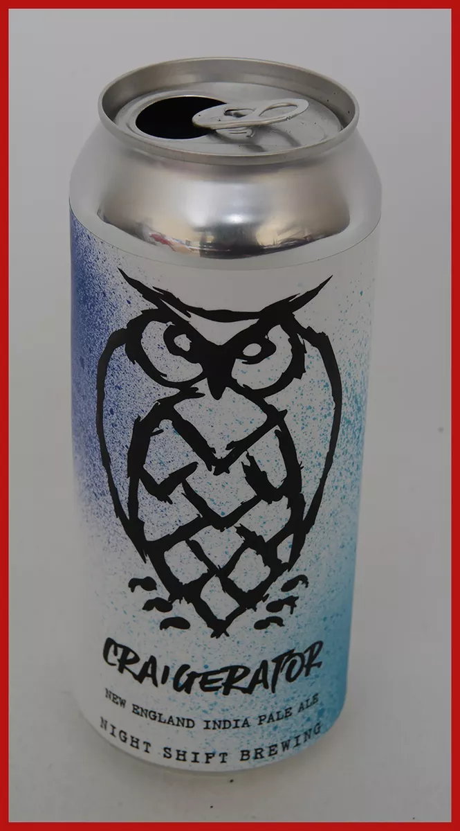 NIGHT SHIFT BREWING MA Craigerator Pale Ale Beer OWL as shown FREE SHIPPING