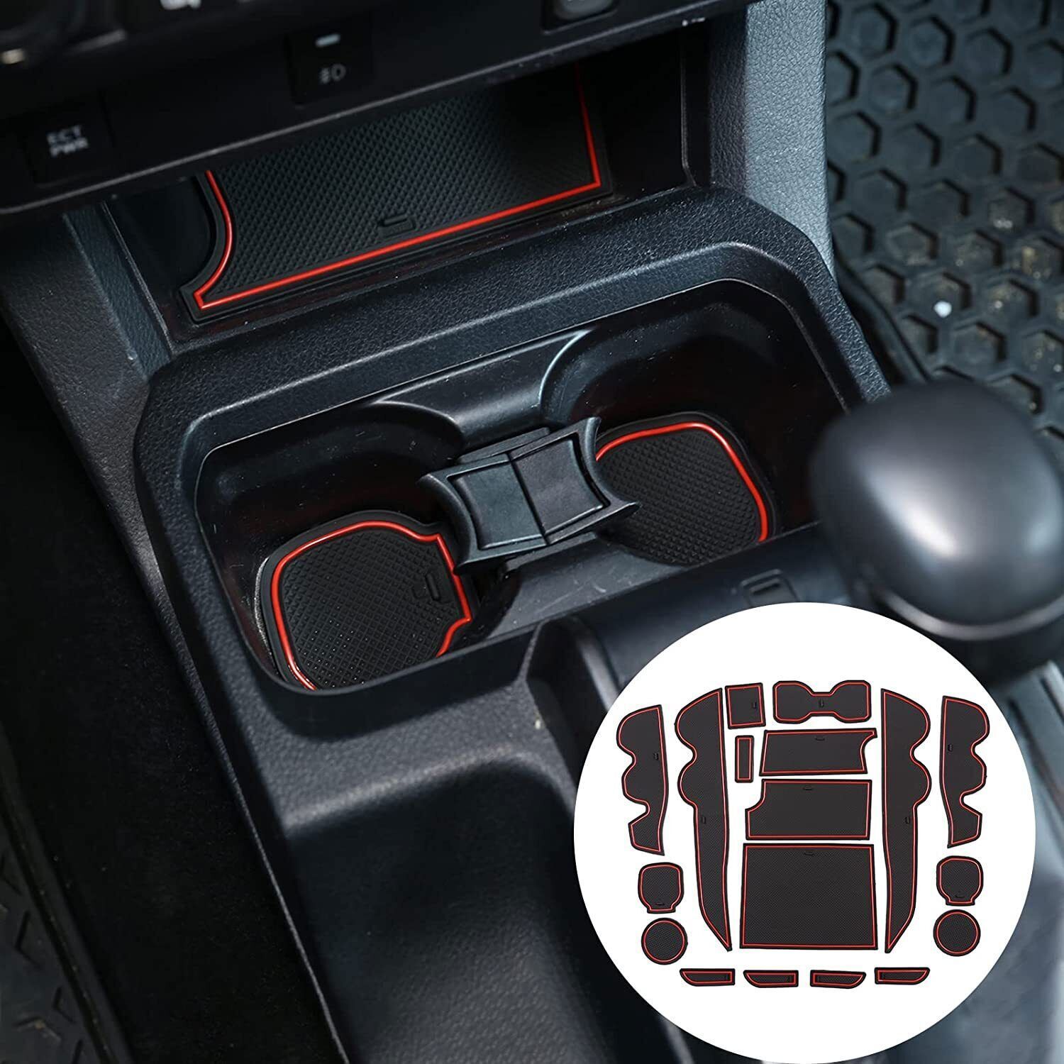 2016-2021 Toyota Tacoma Anti-Slip Door Slot Cup Pad Groove Mat 18X Set