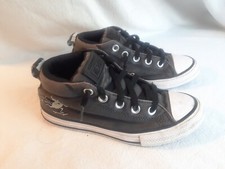 Converse All Stars High Top Sneakers running trash can Youth Black Sz 1 A7